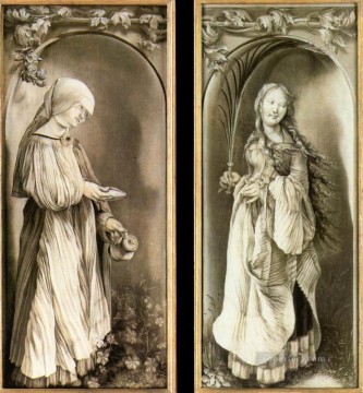聖エリザベスと聖女とパーム・ルネッサンス マティアス・グリューネヴァルト Oil Paintings